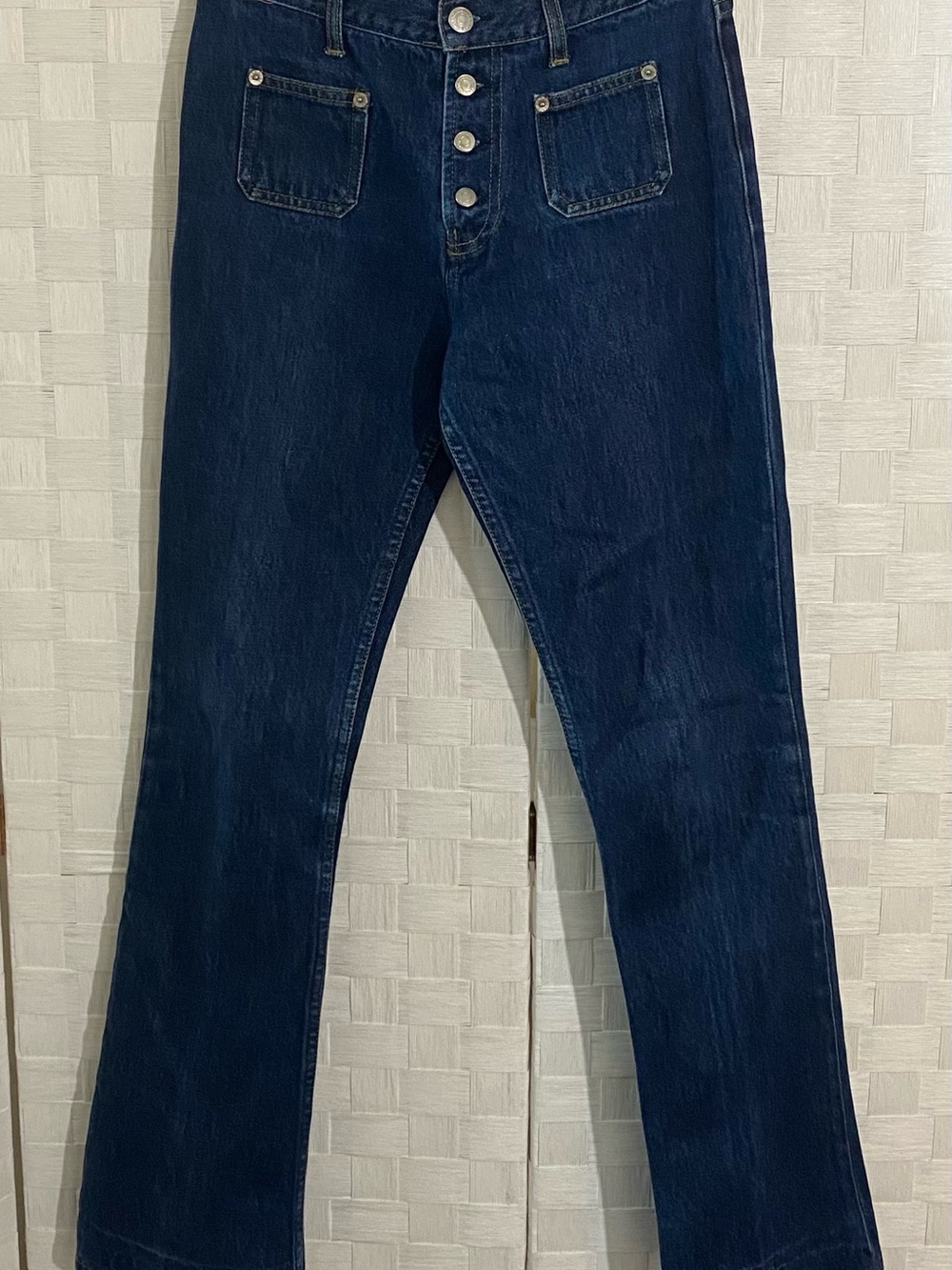 MNG Dark Indigo Bootcutt Jeans with Button-Fly Size 26